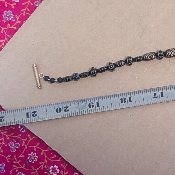 Celestial Moon Face Necklace Handmade Astrology Art Deco Whimsey Goth Choker VTG - Picture 4 of 8